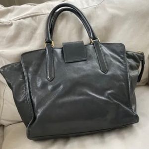 Marc by Marc Jacobs Black Leather zip Satchel